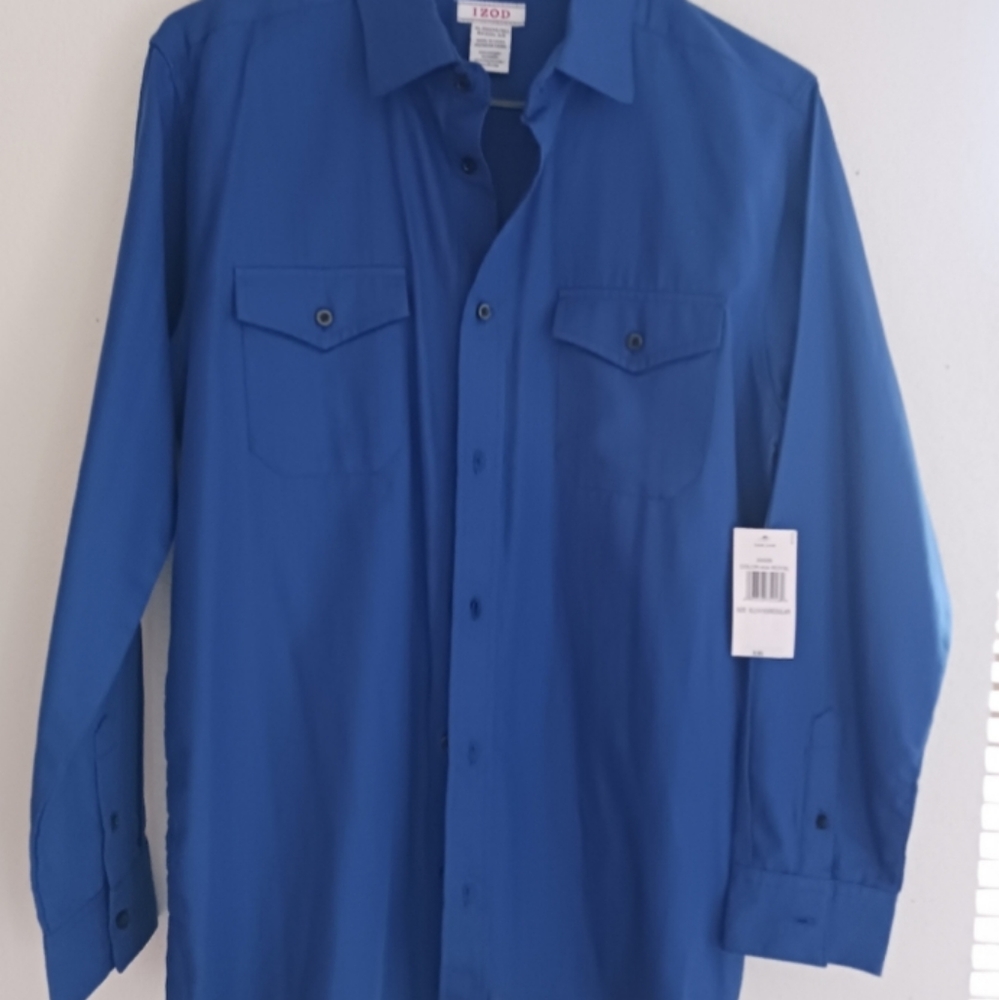 💙XL Boys Royal Blue nice button down dress shirt